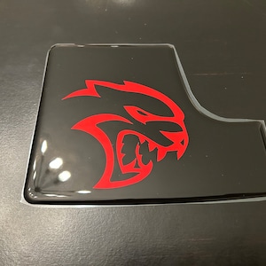 For HELLCAT Charger Center Console Inlay In Red