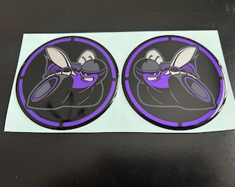 Incrustaciones para portavasos del compartimento del motor Scat Pack Challenger (juego de 2) en morado