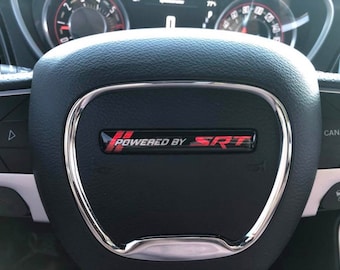 For Challenger/Charger steering wheel badge (Powered by SRT)