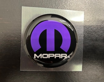 For Challenger MOPAR Fuel Door Badge in Purple