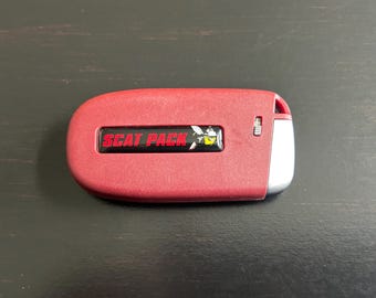 For Challenger/Charger Scat Pack red key fob (Shell only)