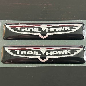 For 2015-2022 Jeep Grand Cherokee/Cherokee TRAIL HAWK keyfob badges (set of 2)