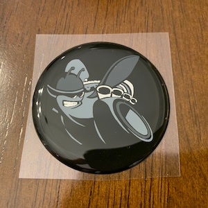 For Scat Pack Challenger Fuel Door Badge in Grayscale