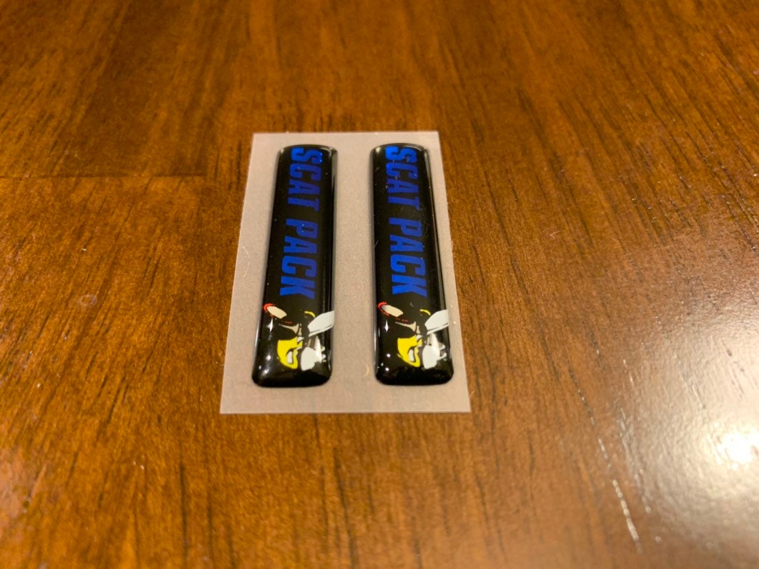 Scat Pack Challenger/charger Key Fob Badges in Dark Blue set Etsy