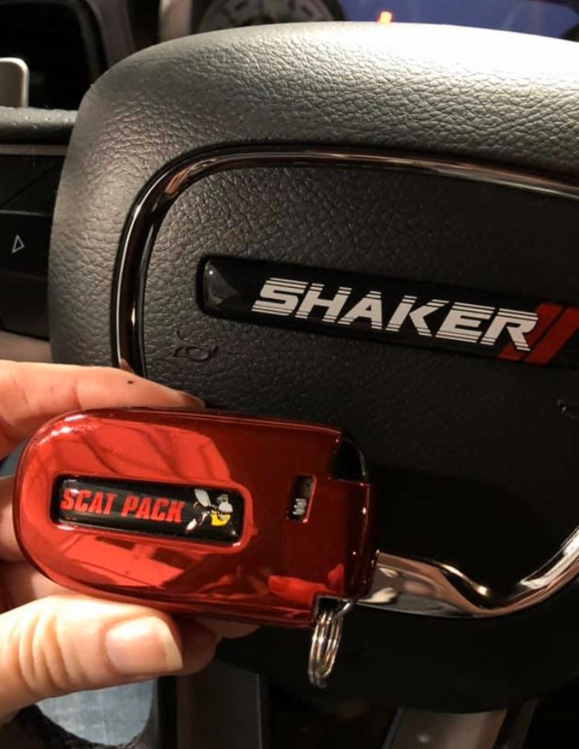 Scat Pack Challenger/charger Key Fob Badges in Red set of 2 Etsy