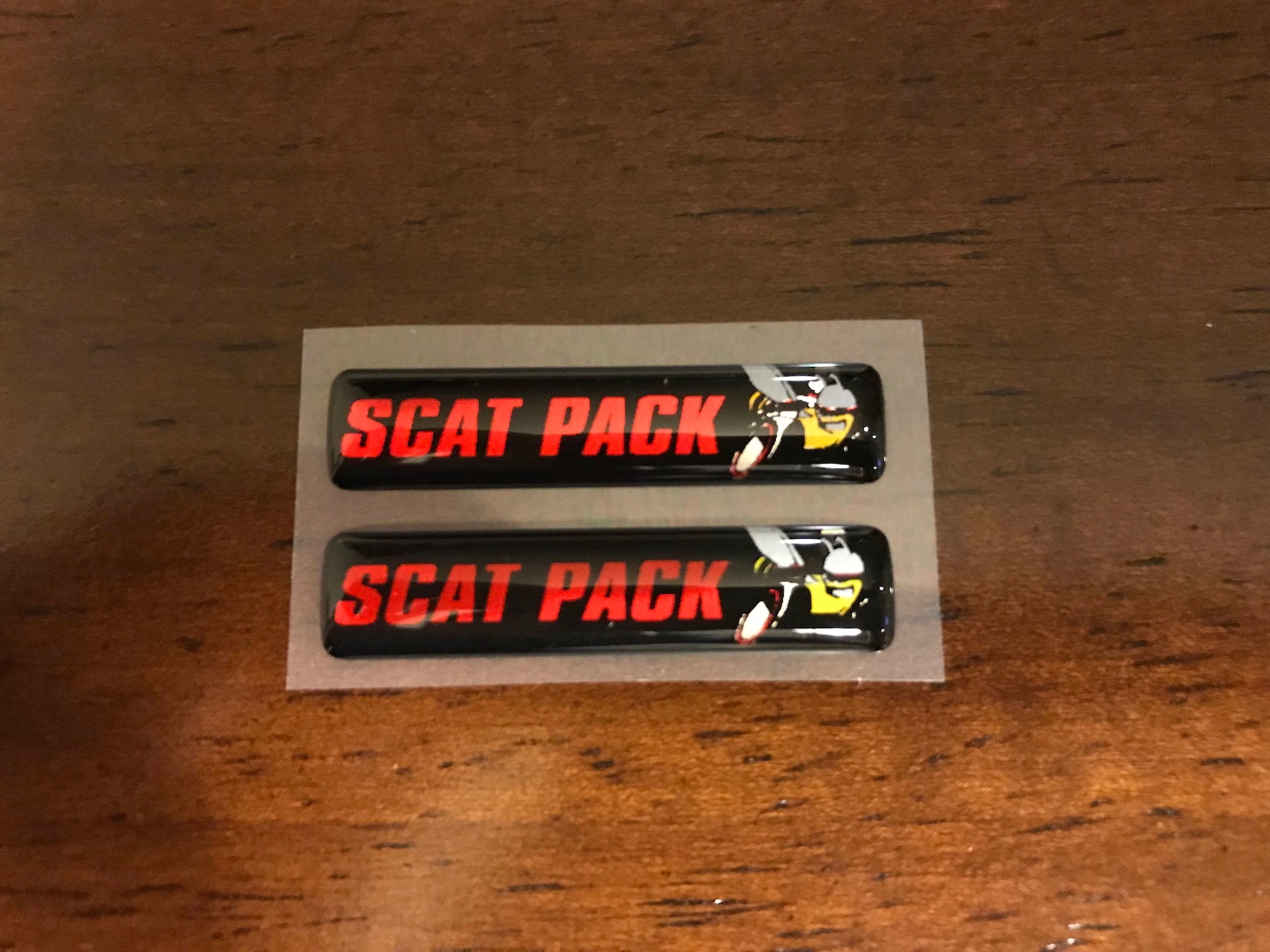 Scat Pack Challenger/charger Key Fob Badges in Red set of 2 Etsy