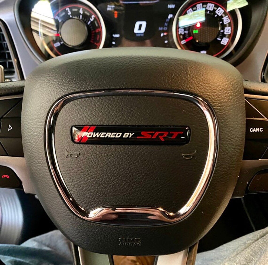 Challenger/charger Steering Wheel Badge powered by SRT Etsy