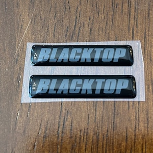 For 2015-2023 Challenger/Charger BLACKTOP keyfob badges (set of 2)