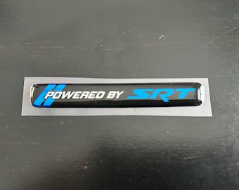 For Challenger/Charger steering wheel badge (Powered by SRT)