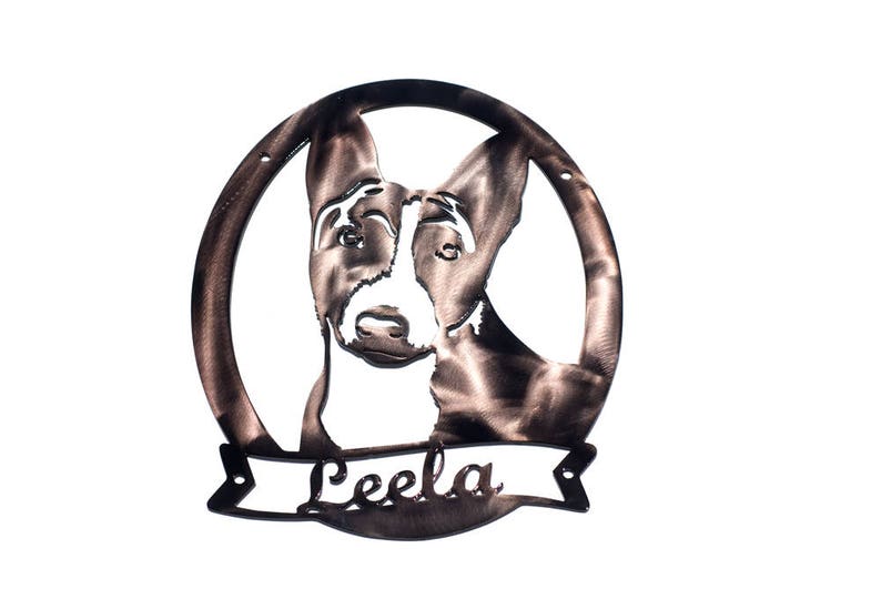 Basenji Metal Art WELCOME or Can Be Customized