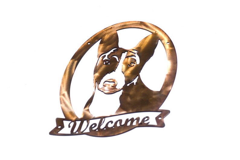 Basenji Metal Art WELCOME or Can Be Customized