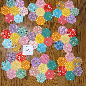 Hexagon Flower Quilt Blocks