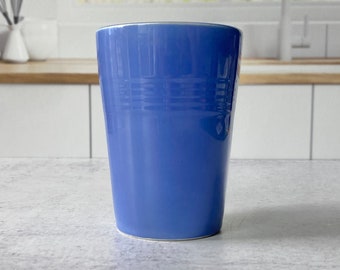 Vintage Homer Laughlin Harlequin mauve blue water tumbler