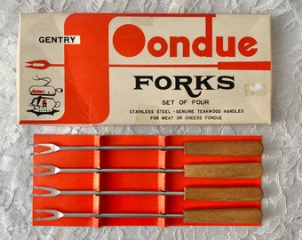 Vintage Gentry fondue forks set of 4 in original packaging