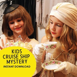 Ship Mystery Game kids birthday party game idea , teacher resource , kids classroom activity , detective , roleplay game , holiday camp game