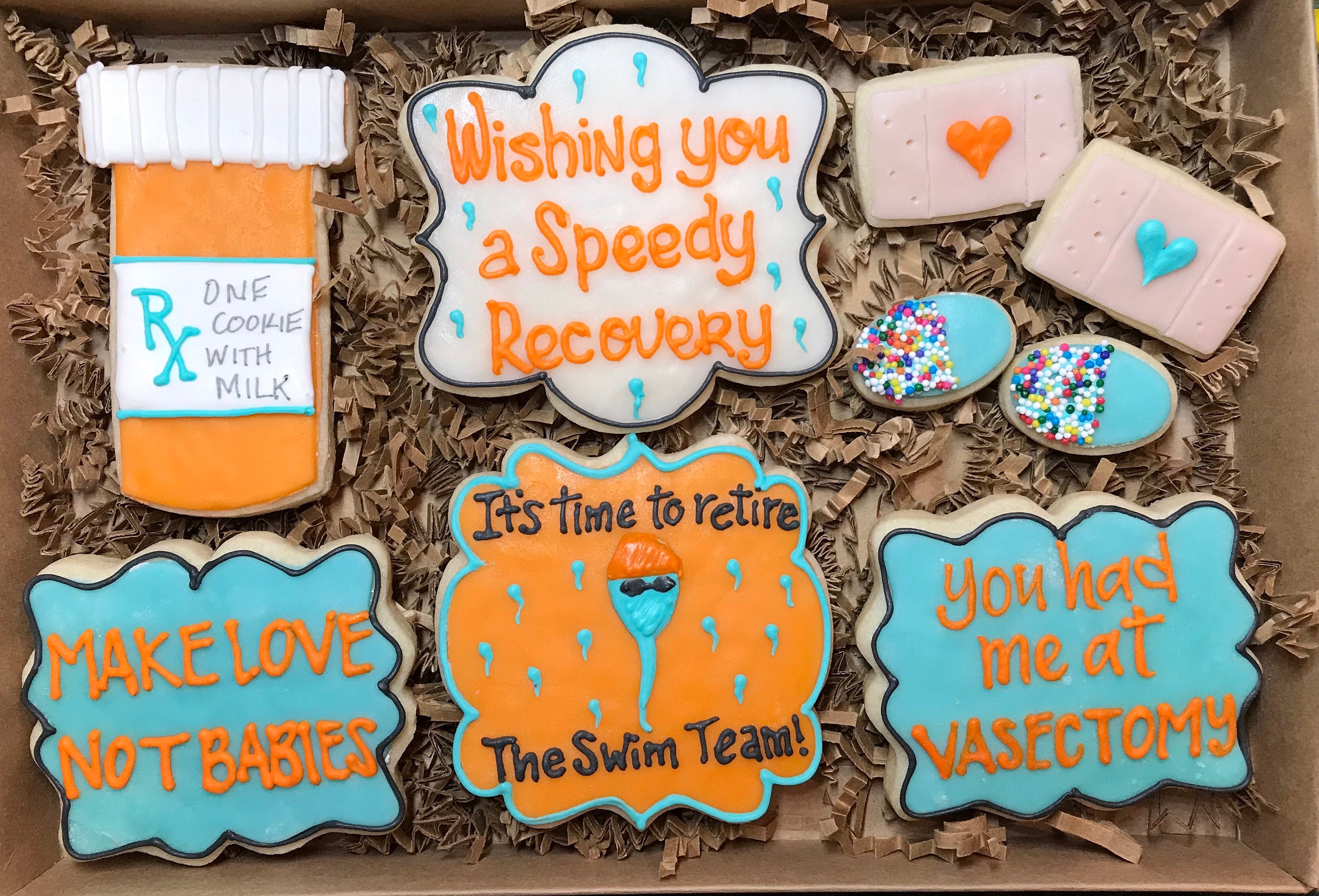 VASECTOMY Get Well Cookie Gift Box Etsy