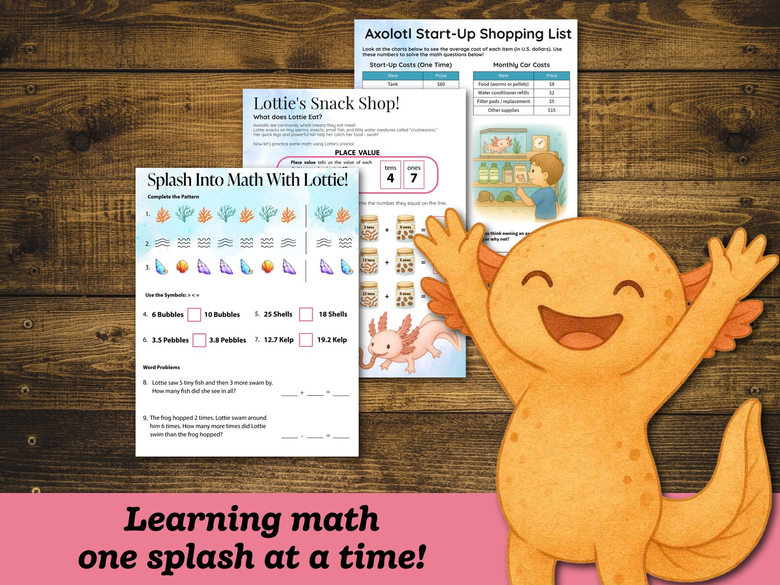 Axolotl Unit Study: Early Elementary Ages 4-9 (digital Download ...