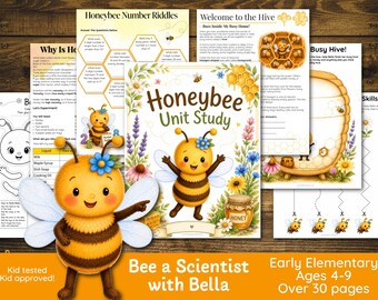 Unidad didáctica sobre la abeja: Actividades de verano para educación en casa: Primaria temprana (4-9 años) (Descarga digital) - Ciencias, Matemáticas, Lengua y Literatura, Creatividad