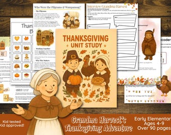 Unidad didáctica sobre el Día de Acción de Gracias: Educación Primaria Temprana (4-9 años) (Descarga digital) - Historia, Ciencias, Matemáticas, Lengua y Literatura, Creatividad