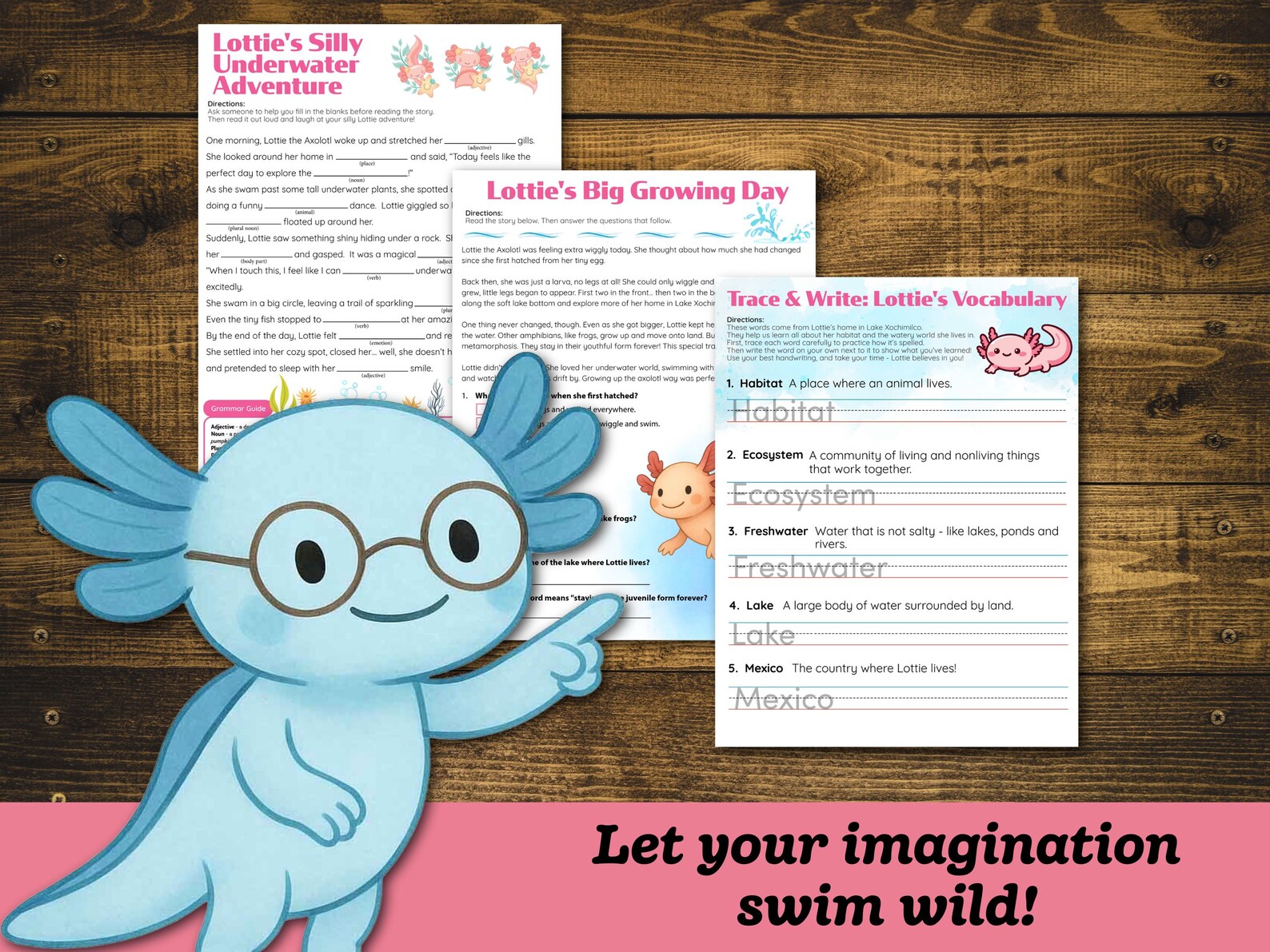 Axolotl Unit Study: Early Elementary Ages 4-9 (digital Download ...