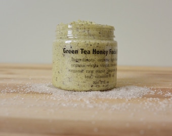 All Natural Green Tea Honey Facial Scrub
