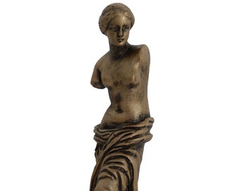 Aphrodite - Venus de Milo small sculpture - Goddess Of Love Eros - Louvre Museum