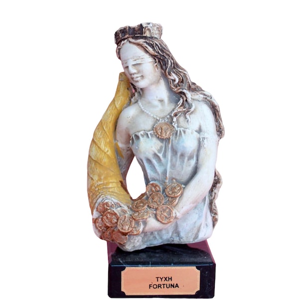 Tyche bust statue - Goddess of Chance Fate and Fortune - Tykhe