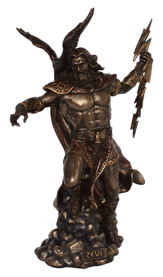 Zeus Statue King Of The Olympians God Of The Sky Thunder Cold Etsy Zeus Statue King Of The Olympians God Of The Sky Thunder Cold Etsy