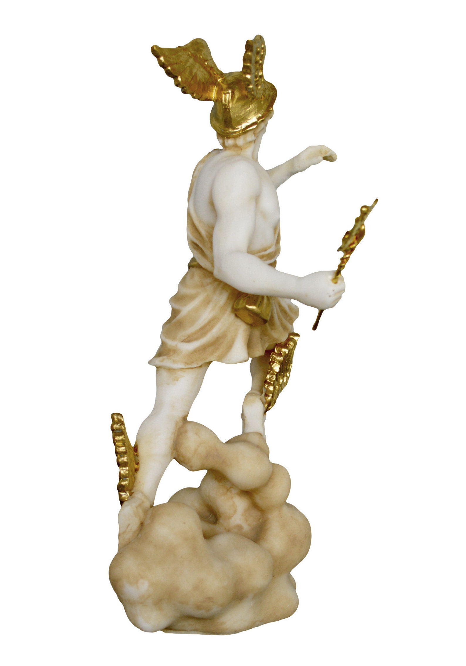 Hermes Alabaster Aged Statue The Messenger Of Gods Mercury Etsy