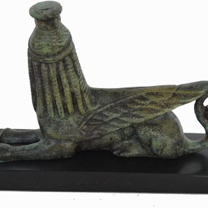 Sphinx Small Bronze Statue Guardian of Sacred Places Museum of Olympia ...