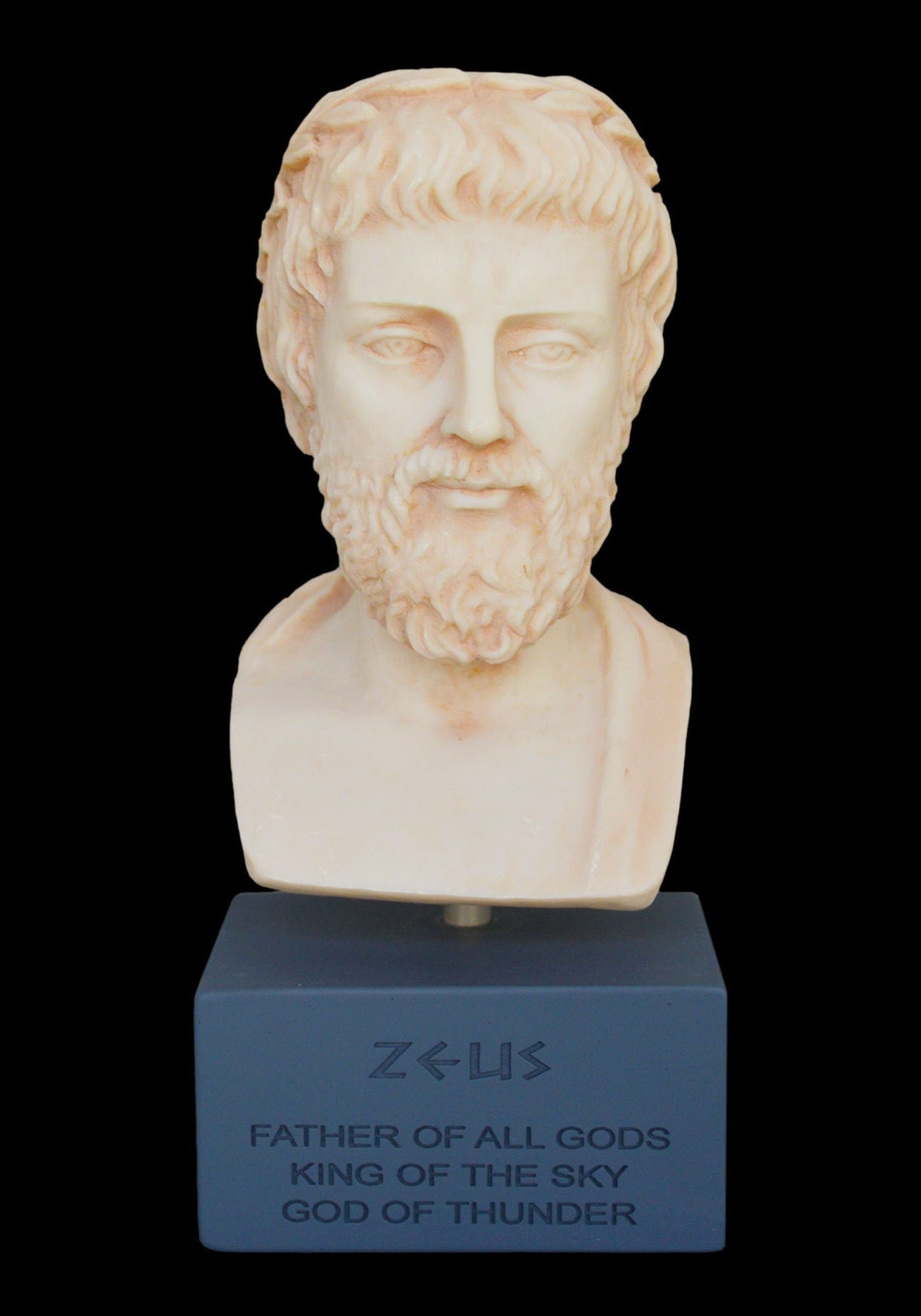 Zeus Bust Statue Ancient Greece King of All Gods Ruler of - Etsy UK