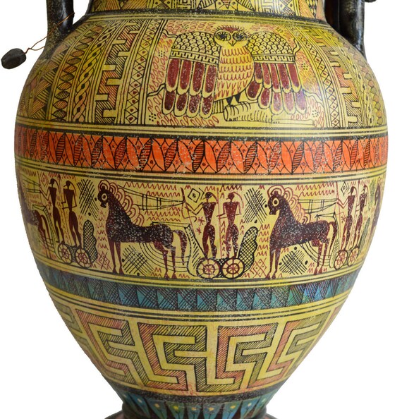 Geometric Period Volute Krater Vase Ancient Greece Museum Etsy
