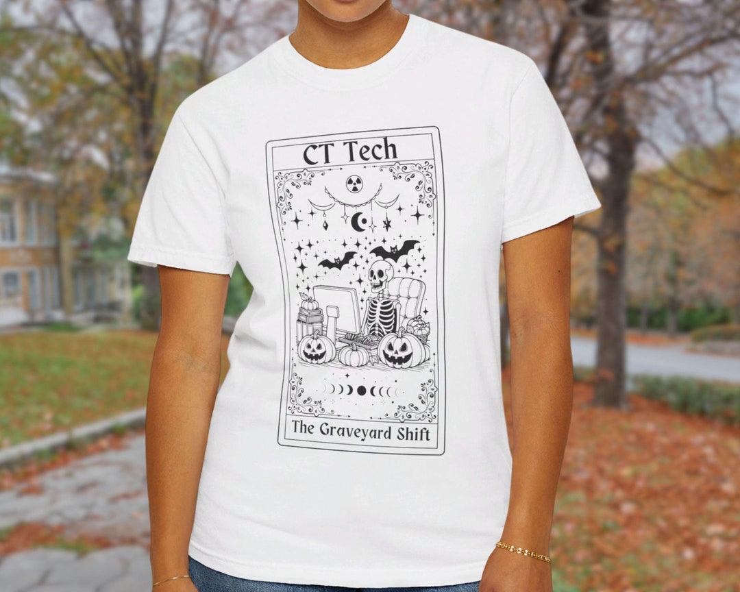 Witchy CT Tech Shirt, Funny Halloween Xray Tech Tee, Fall Radiography ...