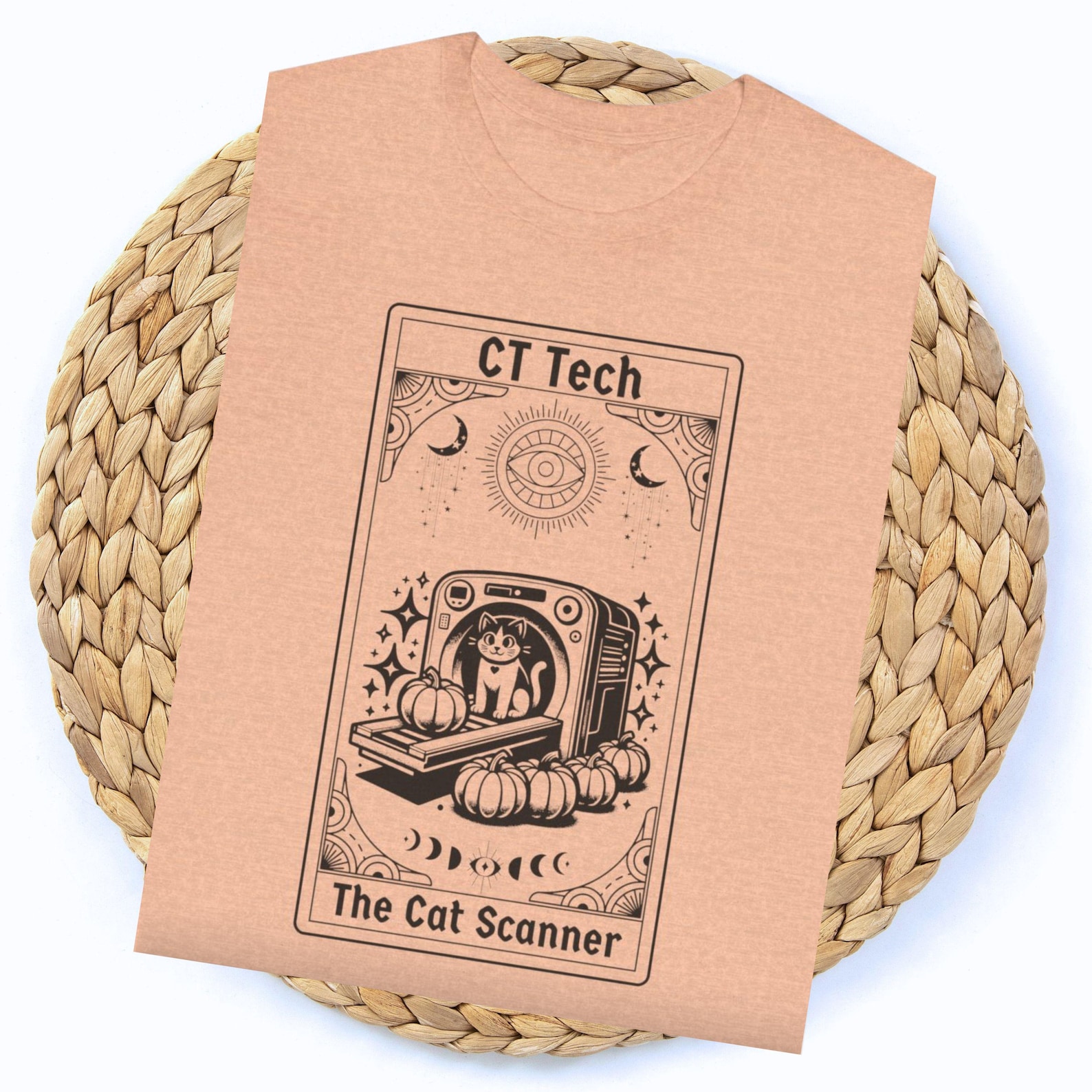 Witchy CT Tech Shirt, Funny Halloween Xray Tech Tee, Radiography Tarot ...