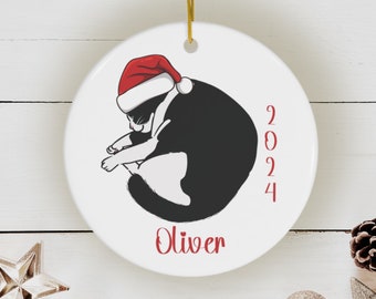 Custom Fat Cat Ornament, Custom Tuxedo Cat Ornament, Custom Pet Ornament, Personalized Cat Mom Ornament, Cat Themed Gifts, Personalized Cat