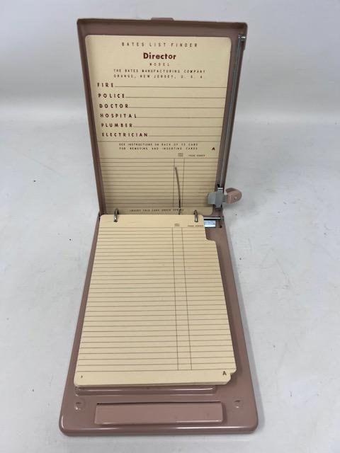Vintage Atomic Bates List Finder Address Director Model - Etsy