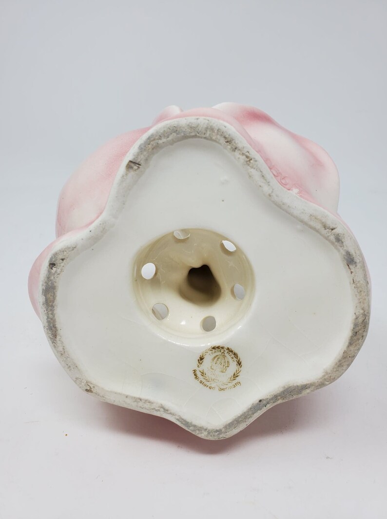 Antique German Porcelain Flower Frog Nude inside Etsy