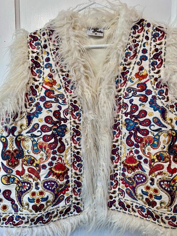 The Hippie Shake Heroes Embroidered Vest all Over… - image 2