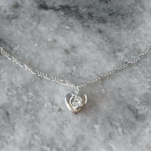 925 Grunge Necklace Hollow Heart Star Sterling Silver Charm Necklace Bold Grunge Aesthetic Alternative Acubi Punk Jewelry Nana Anime
