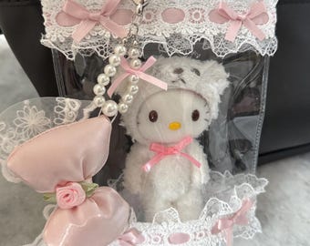 Ita Bag Y2k  Gyaru Lace Bow Doll Display Keychain
