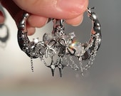 トップス Hugyourskin Rococo ornaments T Gray y2k Hugyourskin Rococo ornaments T Gray y2k