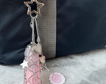 Y2k Lipstick Holder Gyaru Keychain Bag Charm Heart Locket  Kpop Grunge Shoujo narutomaki Swril Trinket