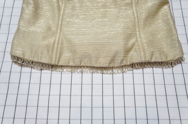 Clueless gold metallic corset with opal beads trim Soft Grunge S Goddess 90/'s Crop Top Tumblr Aesthetic rave