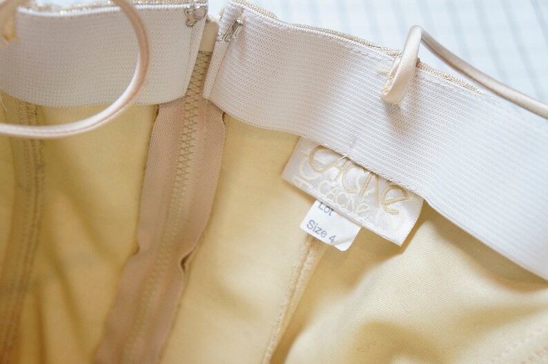 Clueless gold metallic corset with opal beads trim Soft Grunge S Goddess 90/'s Crop Top Tumblr Aesthetic rave