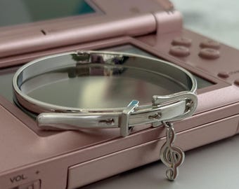 y2k bracelet grunge belt bangle music note bracelet nana anime grunge jewelry kpop alt jewelry