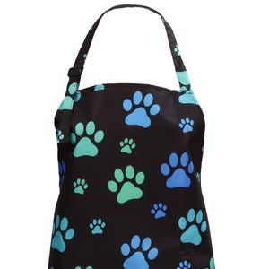 Waterproof Dog Groomer Apron for Dog Groomers Blue Apron for Groomer Paw Print Apron Gift for Dog Lover Gift for Groomer Dog Groomer Smock