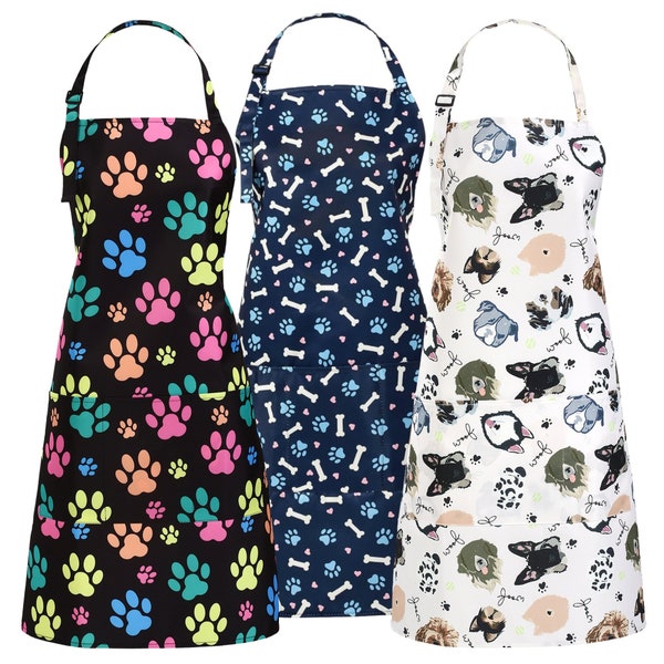 100% Waterproof Dog Grooming Apron for Pet Grooming Apron Gift for Dog Groomer Apron for Washing Dishes Salon Apron for Stylist