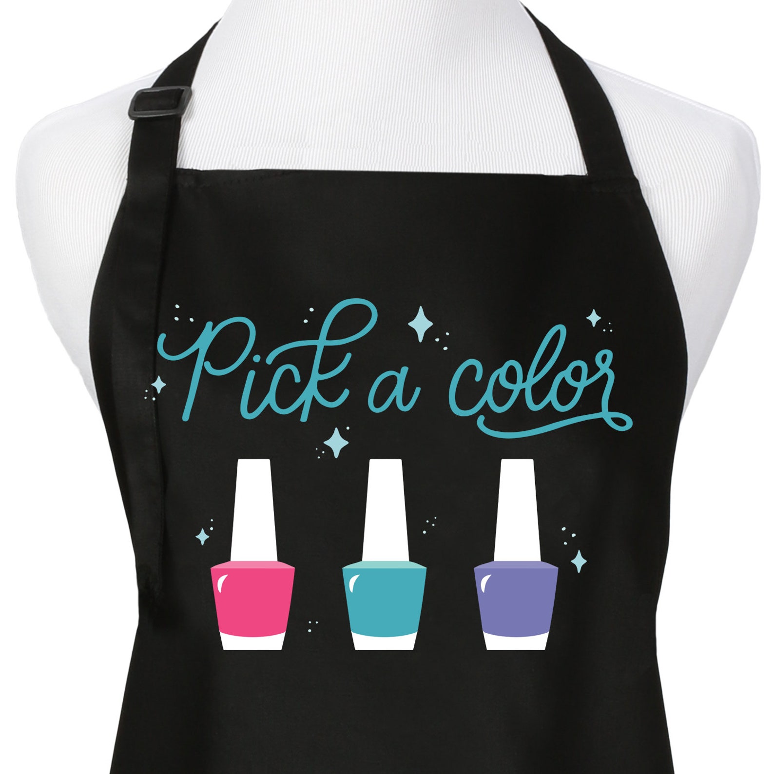 Pick A Color Nail Salon Tech Apron Etsy