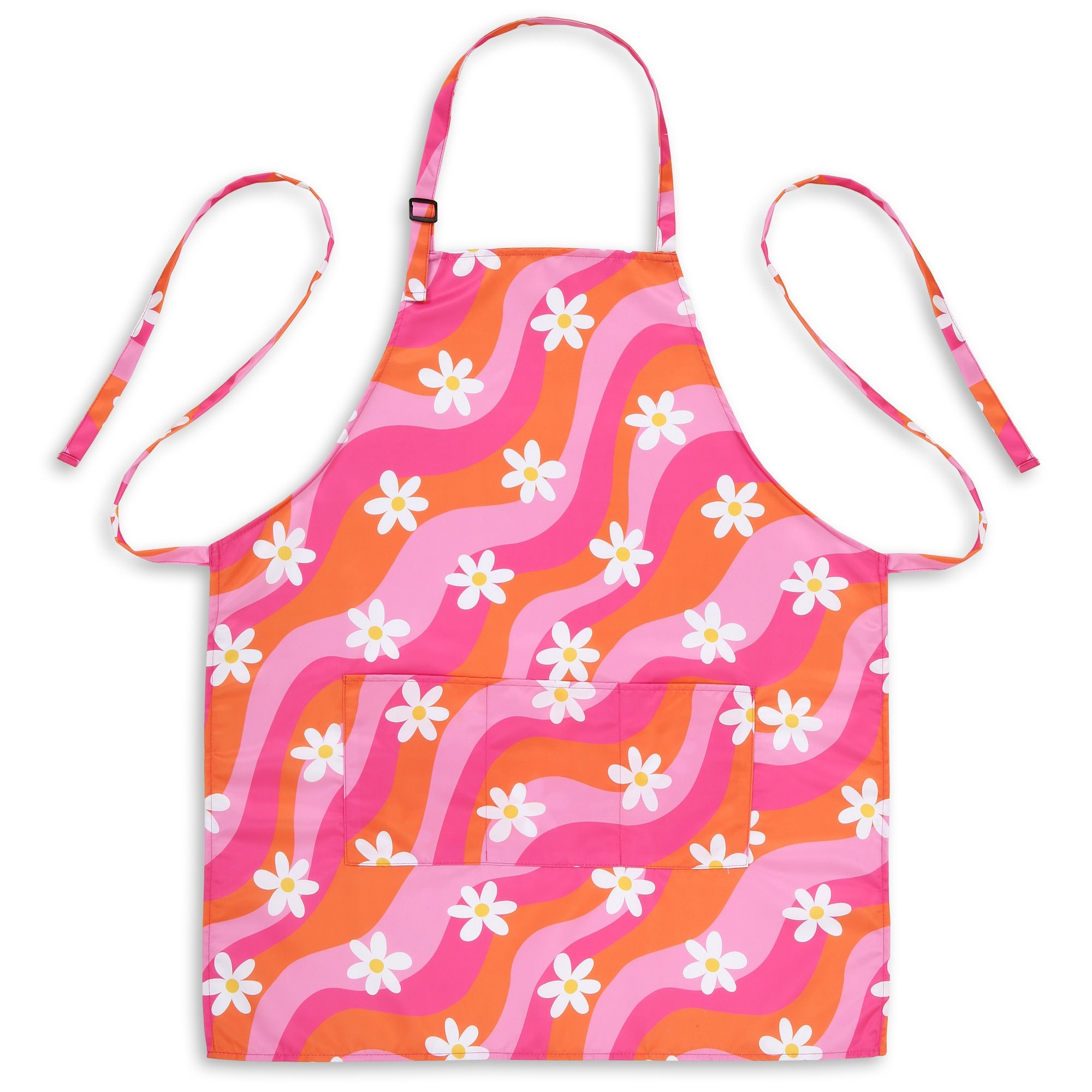 Linen kitchen apron and butterfly flower Children's cartoon garden printed  flax apron pink kitchen accessories home decoration - AliExpress