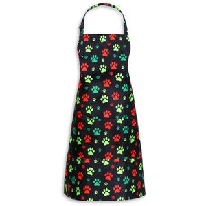100% Waterproof Dog Grooming Apron for Pet Grooming Apron Gift for Dog Groomer Christmas Paw Print Apron Dog Groomer Smock Stylist Apron